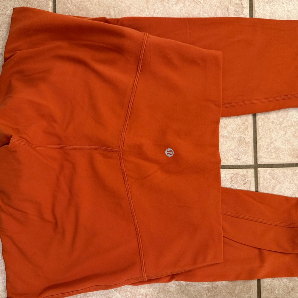 Lululemon Athletica Bold Orange Leggings